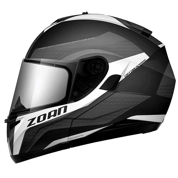 Zoan Optimus SV Modular Helmet with Double Lens - White/Black