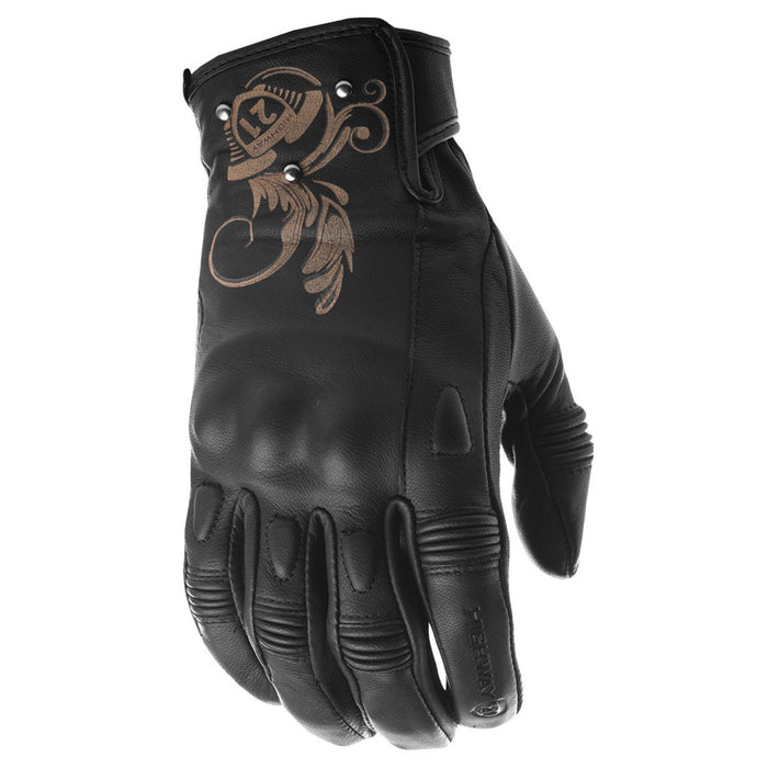 Highway 21 Womens Black Ivy Gloves