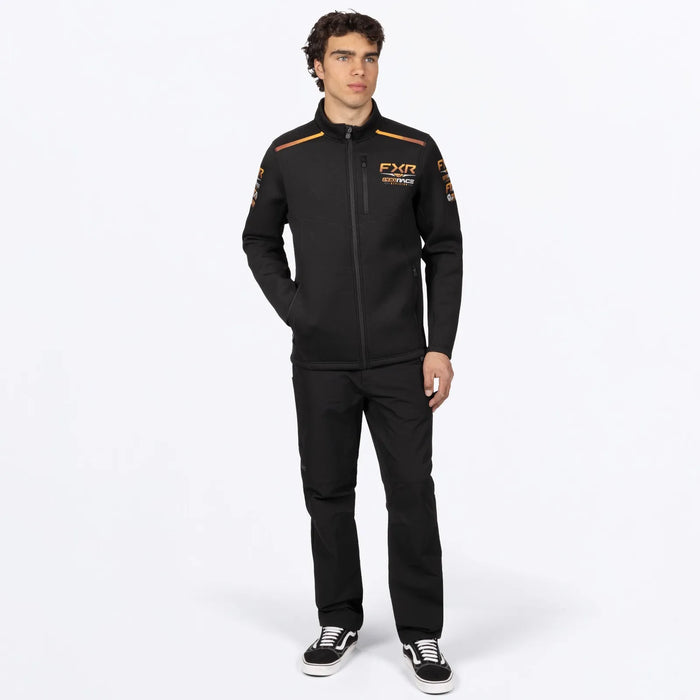 FXR Mens Race Division Tech Zip Up - Black/Kash, view 3
