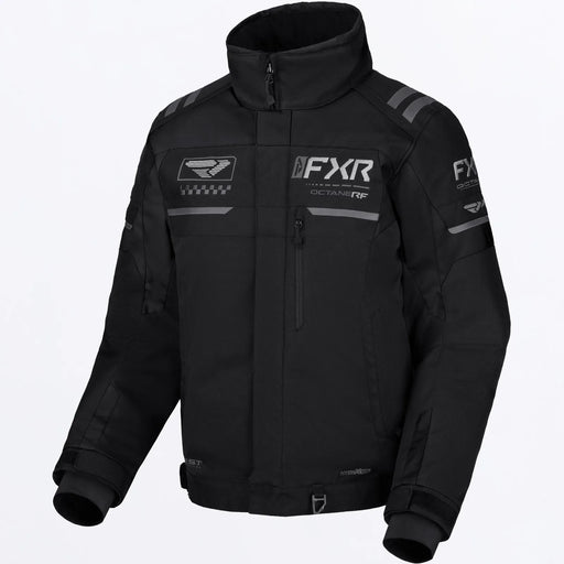 FXR Mens Octane RF Jacket - Black, front view