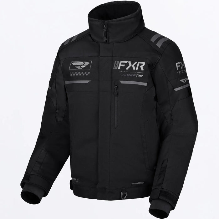 FXR Mens Octane RF Jacket - Black, front view