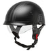 GMAX HH-65 Full Dressed Half Helmet - Black/Silver