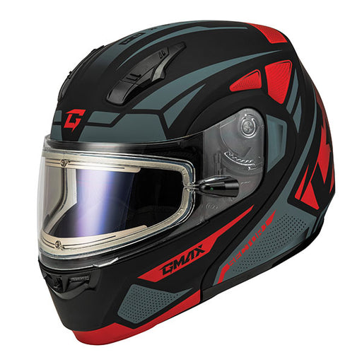 GMAX MD04 Sector Modular Snow Helmet with Electric Lens - Red