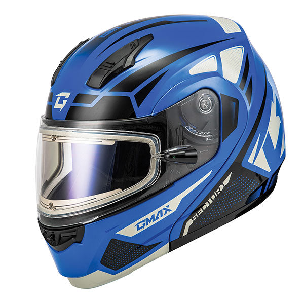 GMAX MD04 Sector Modular Snow Helmet with Electric Lens - Blue