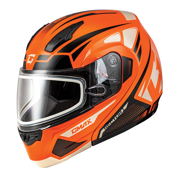 GMAX MD04 Sector Modular Snow Helmet with Double Lens - Orange