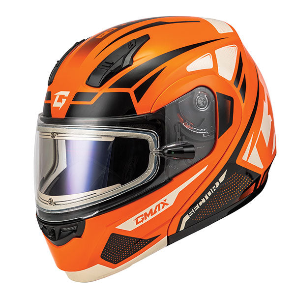 GMAX MD04 Sector Modular Snow Helmet with Electric Lens - Orange