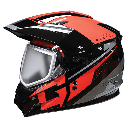 GMAX GM11 Decima Dual Sport Snow Helmet with Double Lens - Red