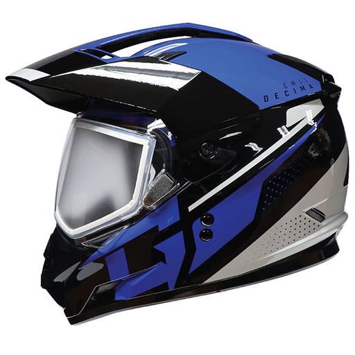 GMAX GM11 Decima Dual Sport Snow Helmet with Double Lens - Blue