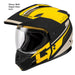 GMAX GM11 Decima Dual Sport Snow Helmet with Electric Lens - Yellow