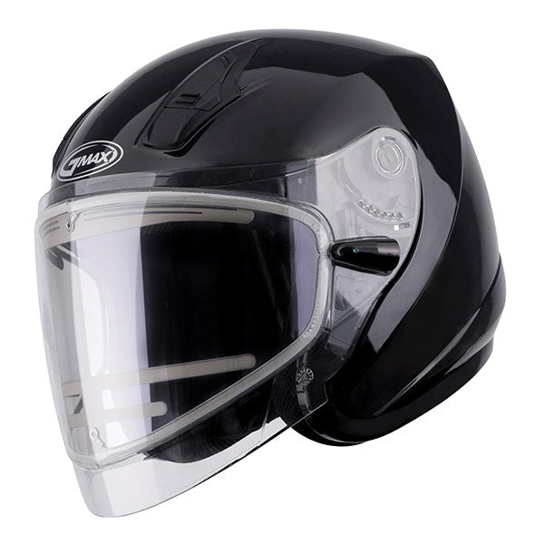 GMAX OF17 Open Face Snow Helmet with Electric Lens - Black