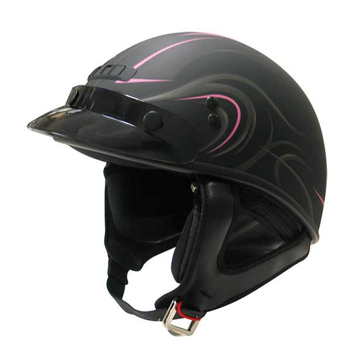 GMAX GM35 Fully Dressed Half Helmet - Pink