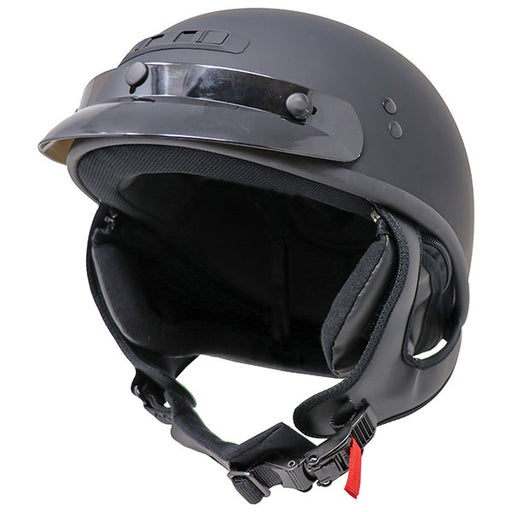 GMAX HH35 Full Dressed Half Helmet - Flat Black