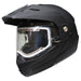 GMAX MD74 Solid Modular Full Face Snow Helmet with Electric Lens - Black
