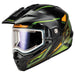 GMAX MD74 Spectre Modular Full Face Snow Helmet with Electric Lens - Olive/Orange
