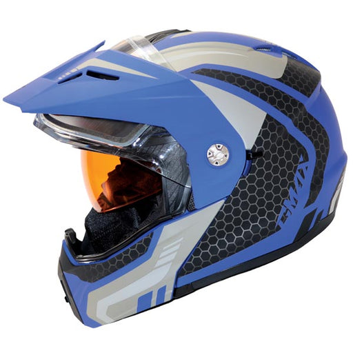 GMAX MD74 Lancer Modular Full Face Snow Helmet with Double Lens - Blue