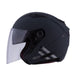 GMAX OF77 Downey Open Face Helmet - Black/Silver