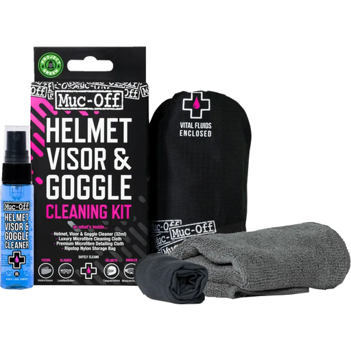 Muc-Off Helmet / Visor & Goggle Cleaning Kit - Front