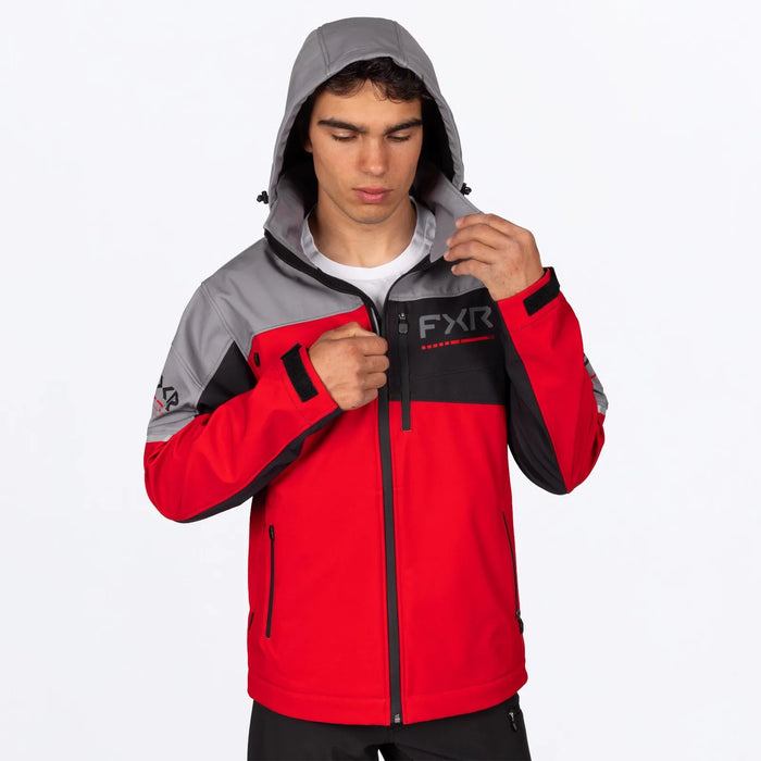 FXR Mens Ascend Softshell Jacket - Red/Ti, view 4