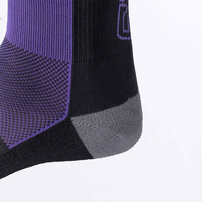 FXR Moto Sock - Purple/Black/Grey, view 3