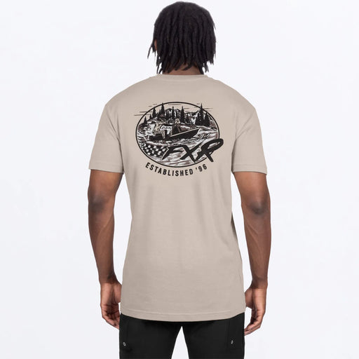 FXR Mens Relic Premium T-Shirt - Sand/Black, view 2