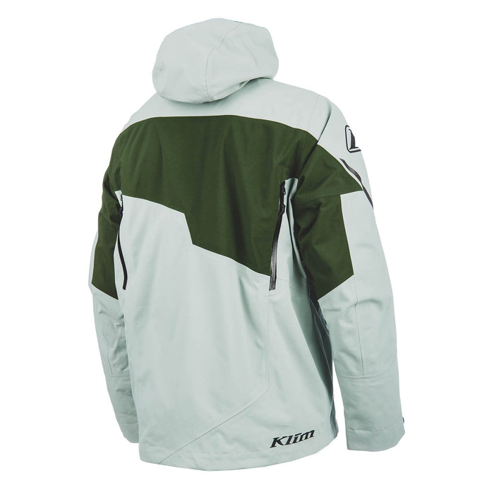 Klim Mens Storm Jacket - Non-Current - Slate Gray - Kombu Green, view 3