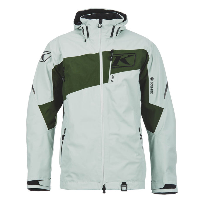 Klim Mens Storm Jacket - Non-Current - Slate Gray - Kombu Green, front view