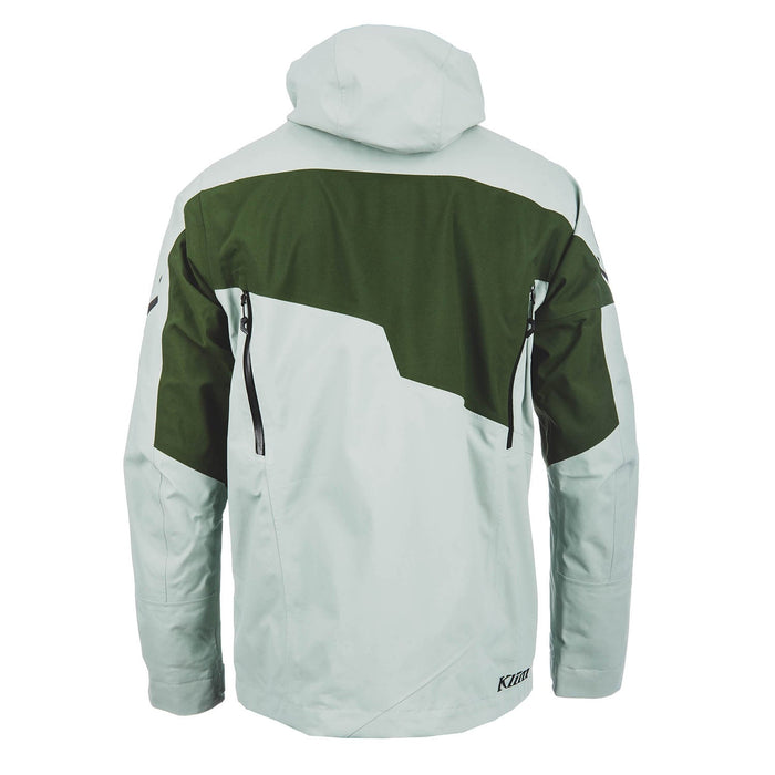 Klim Mens Storm Jacket - Non-Current - Slate Gray - Kombu Green, view 4