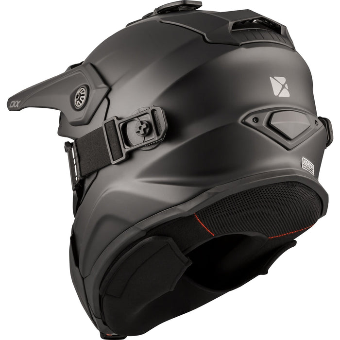 CKX Titan Original Solid Trail and Backcountry Helmet with 210° Goggles