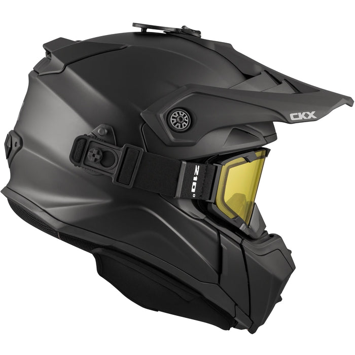 CKX Titan Original Solid Trail and Backcountry Helmet with 210° Goggles