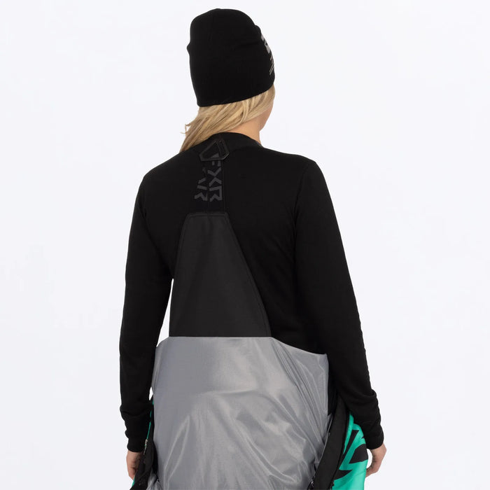 FXR Womens Cold Cross CX F.A.S.T. Monosuit - Black/Asphalt/Mint, view 12