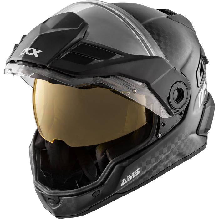 CKX Mission AMS Carbon Helmet with Electric Double Lens