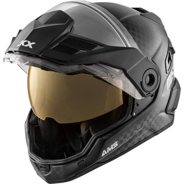 CKX Mission AMS Full-Face Carbon Fiber Helmet with Electric Double Lens