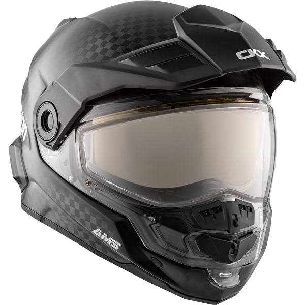 CKX Mission AMS Full-Face Carbon Fiber Helmet with Photochromic Electric Double Lens