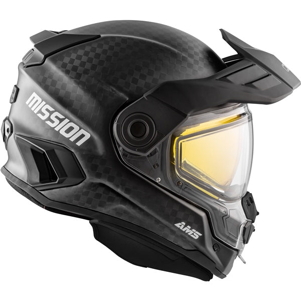 CKX Mission AMS Full-Face Carbon Fiber Helmet with Photochromic Electric Double Lens