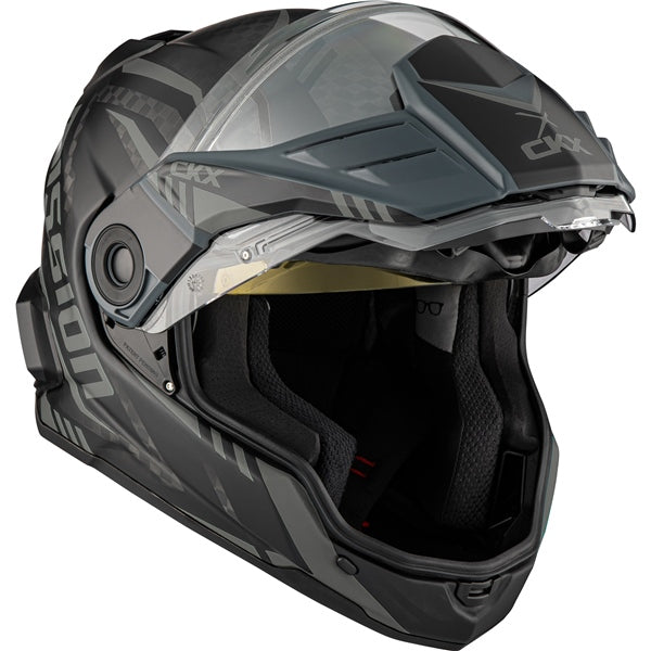 CKX Mission AMS Code Full-Face Carbon Fiber Helmet with Electric Double Lens