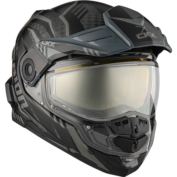 CKX Mission AMS Code Full-Face Carbon Fiber Helmet with Electric Double Lens