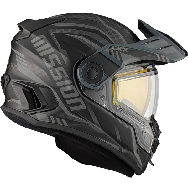 CKX Mission AMS Code Full-Face Carbon Fiber Helmet with Electric Double Lens