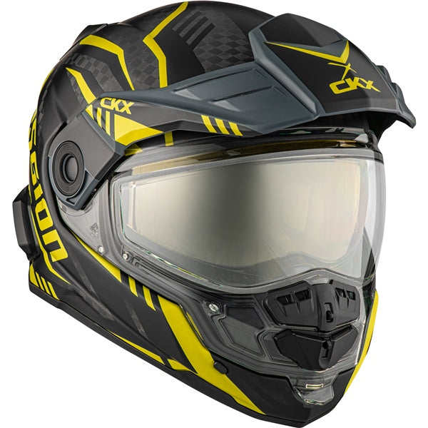 CKX Mission AMS Code Full-Face Carbon Fiber Helmet with Electric Double Lens