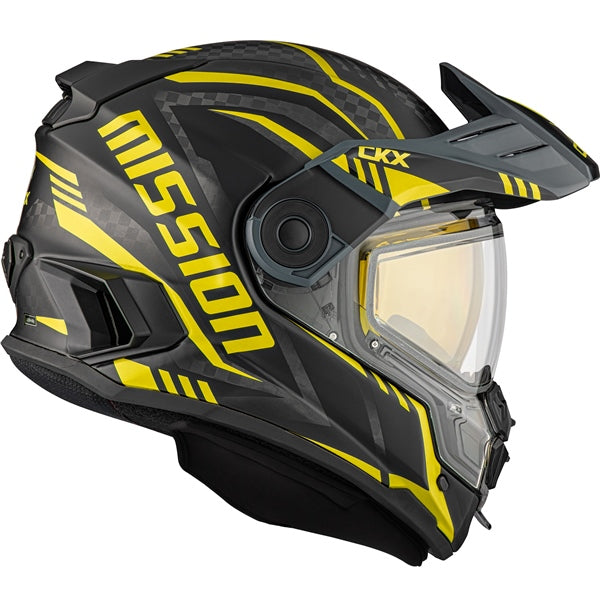 CKX Mission AMS Code Full-Face Carbon Fiber Helmet with Electric Double Lens