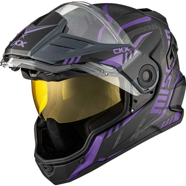 CKX Mission AMS Code Full-Face Carbon Fiber Helmet with Electric Double Lens