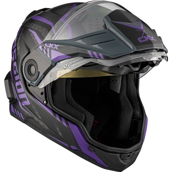 CKX Mission AMS Code Full-Face Carbon Fiber Helmet with Electric Double Lens