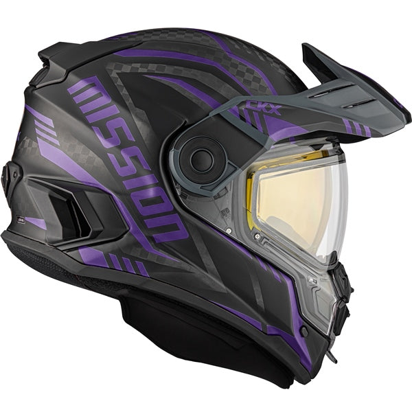 CKX Mission AMS Code Full-Face Carbon Fiber Helmet with Double Lens