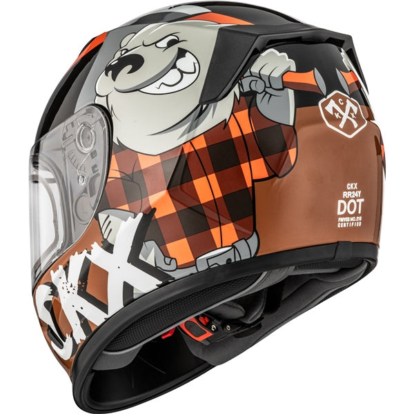 CKX Youth RR24Y Lumberjack Helmet with Double Lens