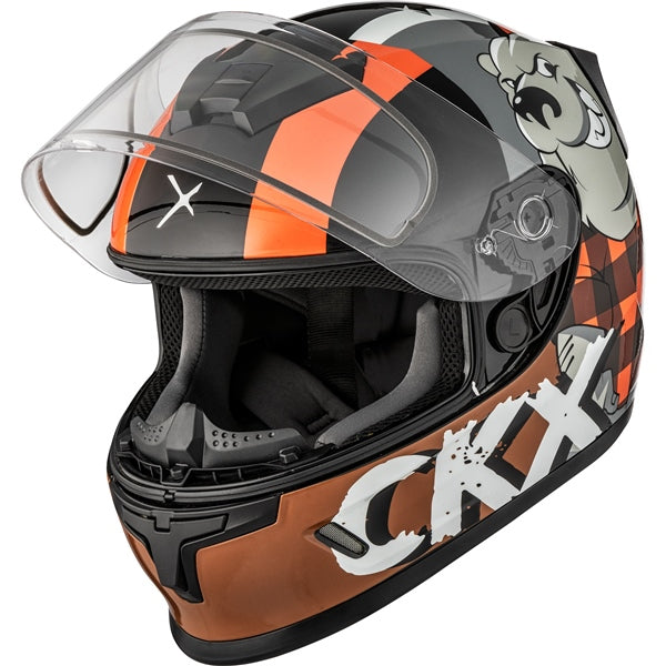 CKX Youth RR24Y Lumberjack Helmet with Double Lens
