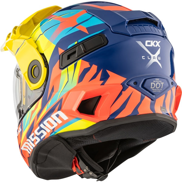 CKX Mission AMS Claw Full-Face Helmet with Electric Double Lens