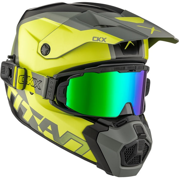 CKX Titan AMS Nunavut Helmet with Double Lens Magnetic Apex Goggle