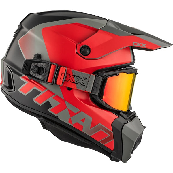 CKX Titan AMS Nunavut Helmet with Double Lens Magnetic Apex Goggle