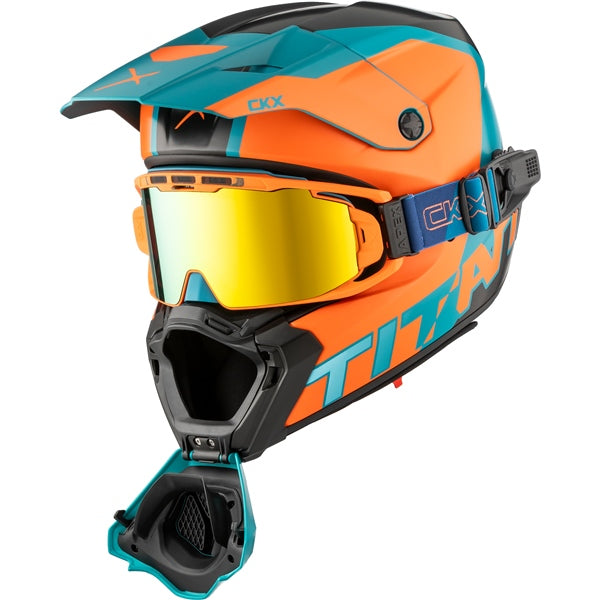 CKX Titan AMS Nunavut Helmet with Double Lens Magnetic Apex Goggle