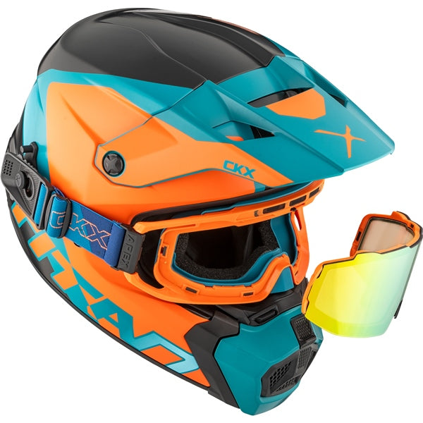 CKX Titan AMS Nunavut Helmet with Double Lens Magnetic Apex Goggle