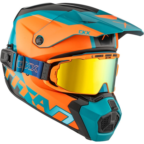 CKX Titan AMS Nunavut Helmet with Double Lens Magnetic Apex Goggle